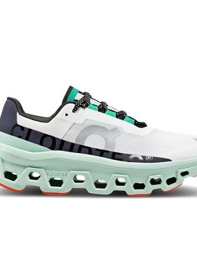 On Cloud Monster Undyed White Creek / Green Running Sneakers Women’s Size 9.5